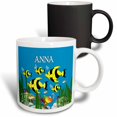 thumbnail image 1 of 3drose, Colourful Tropical Plants and Fish Design Personalized with a Female Name Anna, 11oz Magic Transforming Mug, 1 of 7