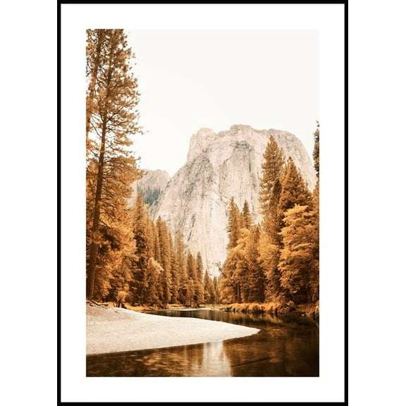 Colourful Yosemite Poster Wall Art, Modern Wall Decor For Living Room Bedroom, 8x12 UNFRAMED