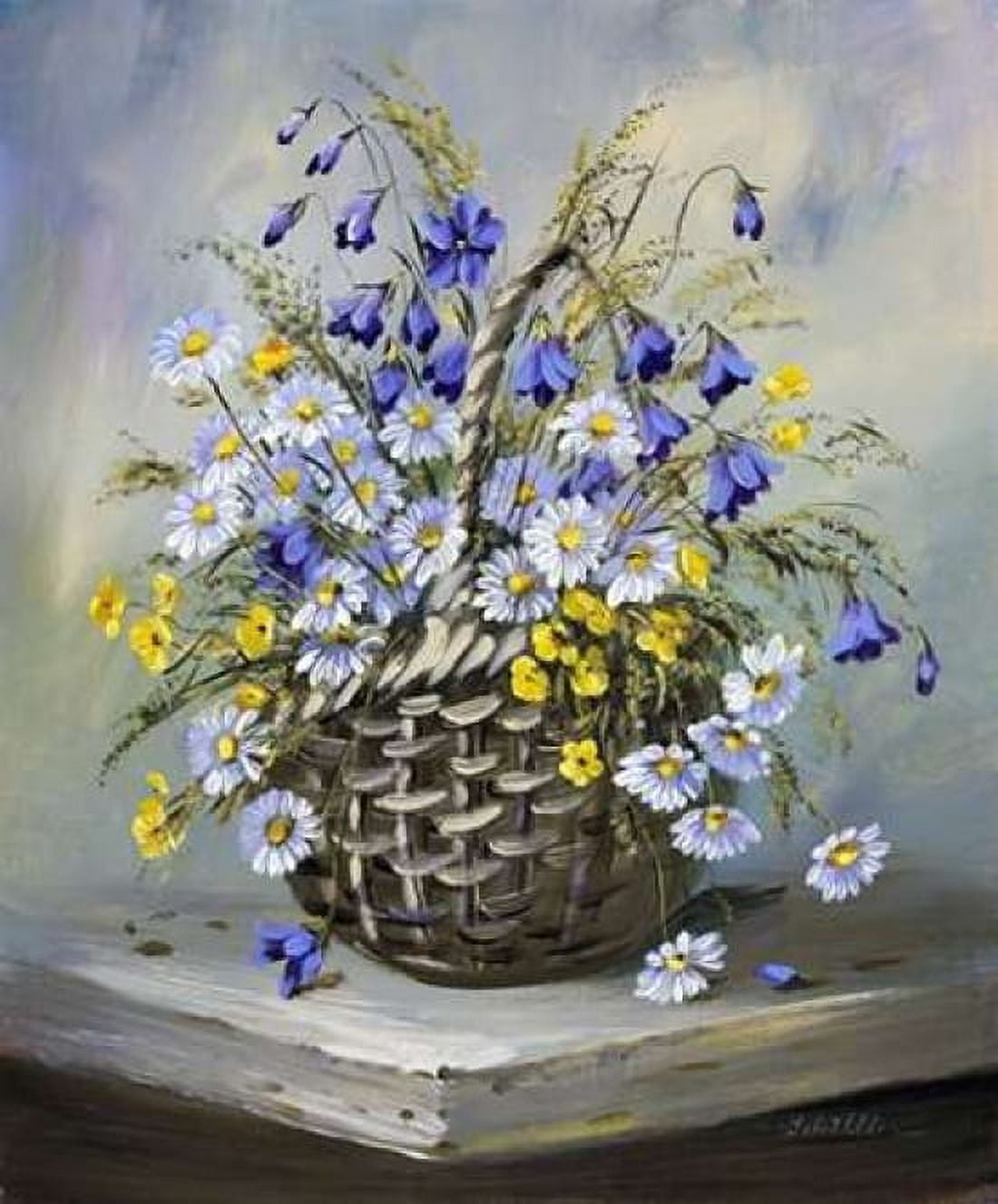Colourful basket Canvas Art - Katharina Schottler (20 x 24)