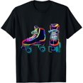 thumbnail image 1 of Colourfull Roller Skate novelty graphic Rollerskate Skating T-Shirt, 1 of 4