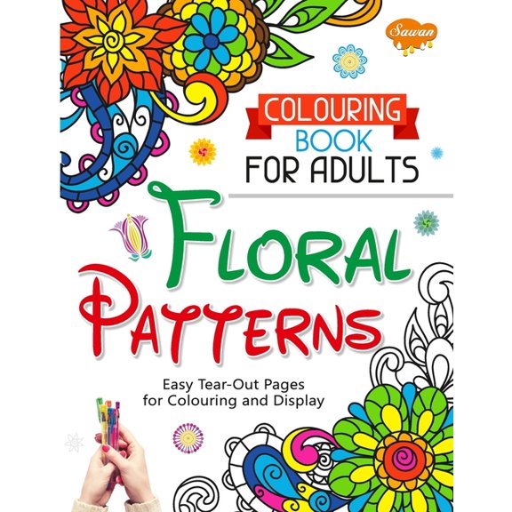 Colouring Book for Adults Floral Patterns, (Paperback)
