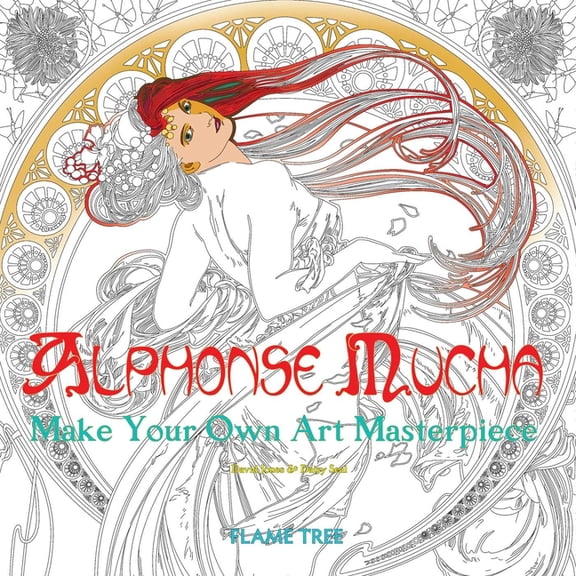 Colouring Books Alphonse Mucha (Art Colouring Book): Make Your Own Art Masterpiece, (Paperback)