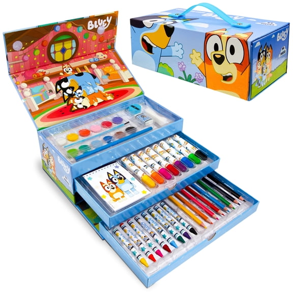 Colouring Case 44 Pieces Creative Set Arts & Crafts