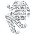 thumbnail image 1 of Colouring Pajama Sets for Boy and Girl Kids Diy Hand Painted Homewear Set Long Sleeve 2 Piece Pajamas Set Can Play with and Wear 8-9 Years, 1 of 4