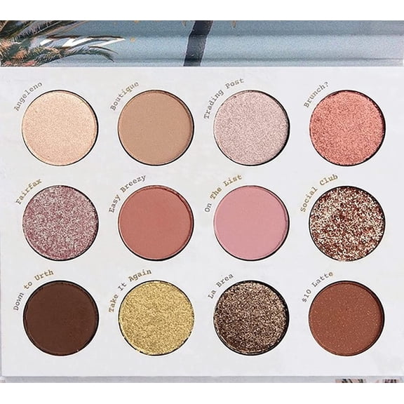 Colourpop Melrose Eyeshadow Palette Neutral Matte Metallic Glitter