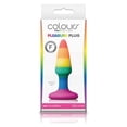 thumbnail image 1 of Colours Pleasure Silicone Anal Plug, Rainbow Edition, Mini, 1 of 3