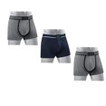 thumbnail image 1 of Colours by Alexander Julian 3 Pair Pack Men's Cotton Boxer, Charcoal/Navy/Charcoal Pack, 1 of 3