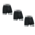 thumbnail image 1 of Colours by Alexander Julian 3 Pair Pack Men's Cotton Boxer, Solid Black Pack, 1 of 3