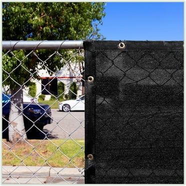 Colourtree 06 ft. x 10 ft. Privacy Mesh Fabric Dog Kennel Cover with Reinforced Grommets (We Make Custom Size)