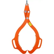 Colourtree 18" 2 Serrated Claw Hook,Log Lifting Tongs, Heavy Duty Grapple Timber Claw,Lumber Skidding,Log Lifting