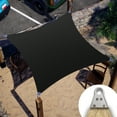 thumbnail image 1 of Colourtree 21' x 21' Black Super ring Customized Size Order To Make Sun Shade Sail CTAWRN canopy Awning Shades for Patio-260 GSM-Commercial Standard Heavy Duty ( We Make Custom Size ), 1 of 10