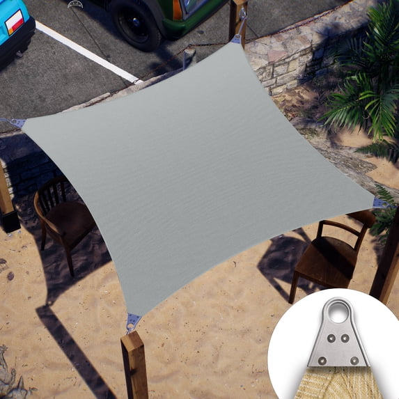 Colourtree 24' x 34' Grey Super ring Customized Size Order To Make Sun Shade Sail CTAWRN canopy Awning Shades for Patio-260 GSM-Commercial Standard Heavy Duty ( We Make Custom Size )