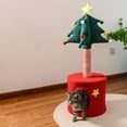 thumbnail image 1 of Colourtree Christmas Tree Cat House Activity Center for Indoor Cats Compact Space Saving Multifunctional Pet Toy, 1 of 8