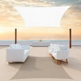 thumbnail image 1 of Colourtree Custom Size 7' x 19' Rectangle White Sun Shade Sail Canopy UV Air & Water Permeable - Commercial Standard Heavy Duty - 190 GSM - 3 Years Warranty ( We Make Custom Size ), 1 of 8