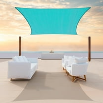 Colourtree Custom Size 7' x 9' Rectangle Turquoise Sun Shade Sail Canopy UV Air & Water Permeable - Commercial Standard Heavy Duty - 190 GSM - 3 Years Warranty ( We Make Custom Size )