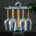 thumbnail image 1 of Colourtree Desktop Crystal Glass Stemware Rack Wine Glass Storage Holder Stand Air Drying Rack Only, 1 of 1
