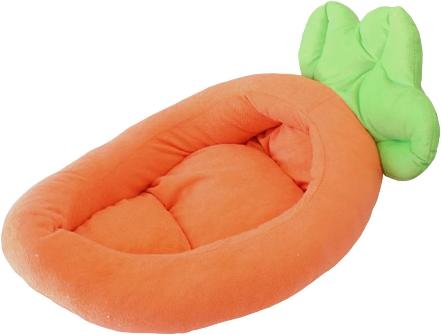 Colourtree Extra Large Carrot Bed for Cats Dogs, Carrot Pet Bed, Creative Fluffy Carrot Boat Shape Pet Dog Cat Bed,Removable Cushion&nbsp;