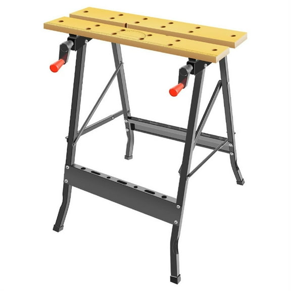 Colourtree Portable Folding Workmate Workbench 220 Pound Capacity Carpenter Saw Table with Adjustable Clamps