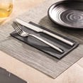thumbnail image 1 of Colourtree Transparent & Green 4 Pcs Table Placemats Woven Washable Placemats - Heat Tolerant No Stain Kitchen Placemats Pewter Mesh Easy To Clean, 1 of 7