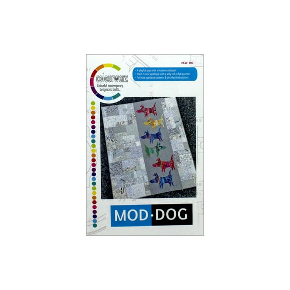 Colourwerx Mod Dog Pattern