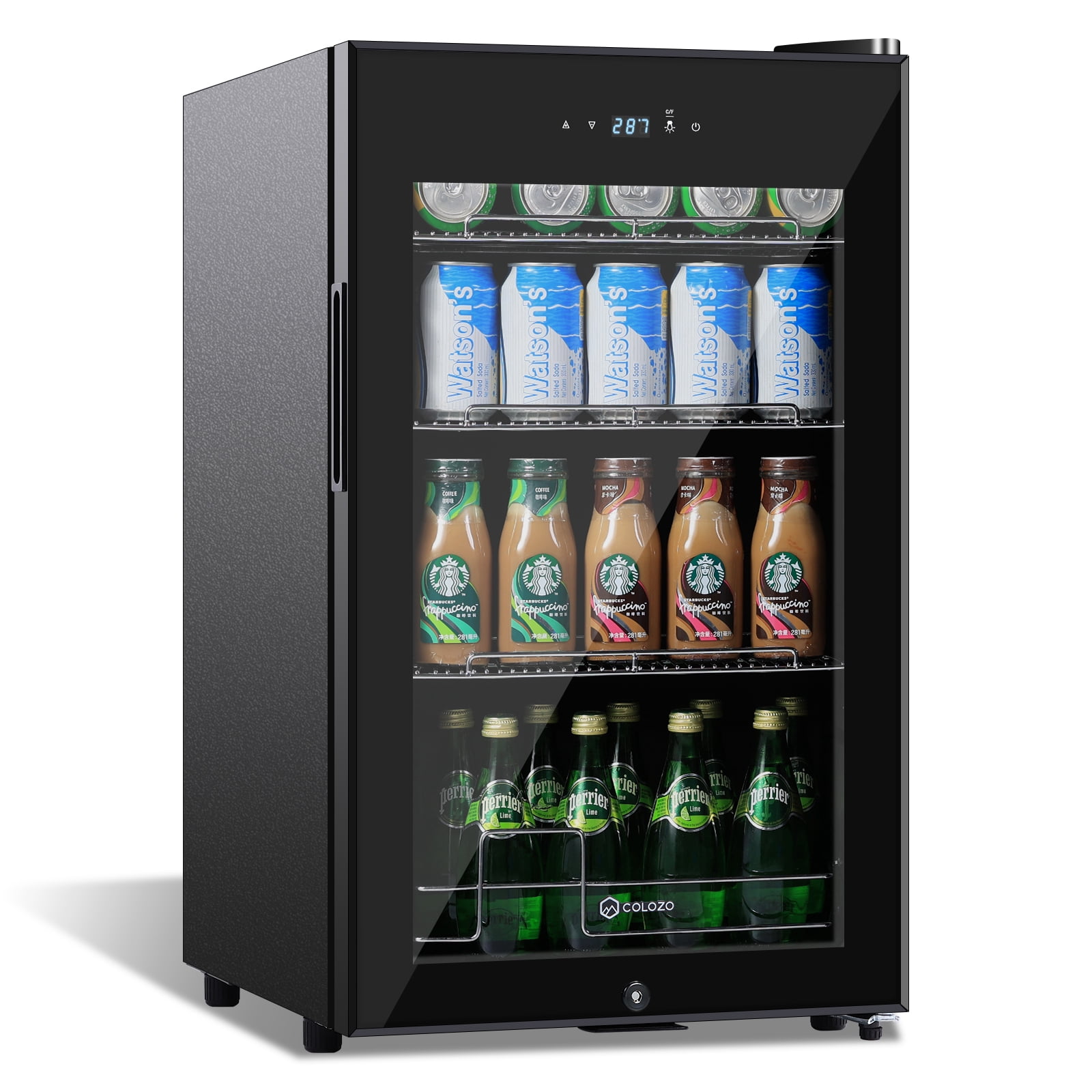 Colozo 17 Inch Beverage Refrigerator, Mini Beverage Freestanding Fridge for Beer ,Soda or Small Drink