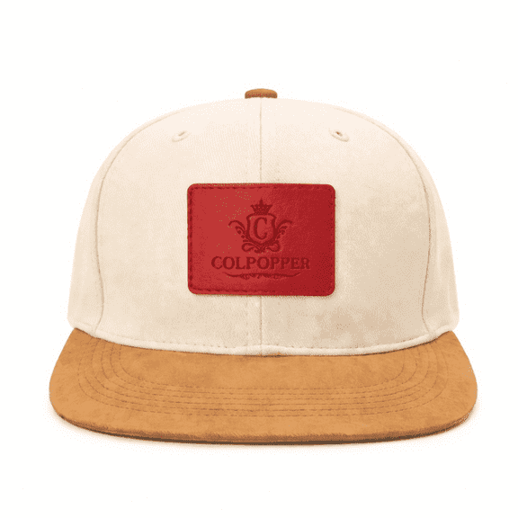Colpopper Red Leather Snapback
