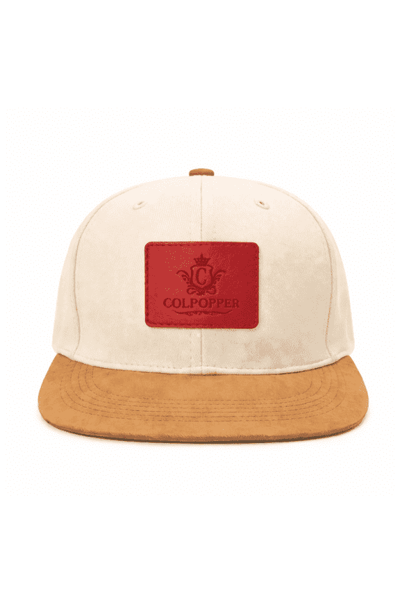 Red Leather Snapback