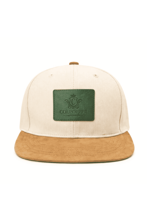 Green Leather Snapback