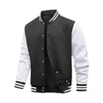 thumbnail image 1 of Colsmile Mens Varsity Jacket Lightweight Outerwear Jacket Causal Waffle Letterman Bomber Jackets Baseball Coat, 1 of 7