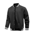 thumbnail image 1 of Colsmile Mens Varsity Jacket Lightweight Outerwear Jacket Causal Waffle Letterman Bomber Jackets Baseball Coat, 1 of 7