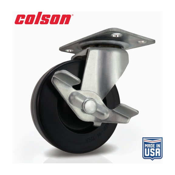 Colson 2-1/2 In. Swivel Plate Caster - Single Pack Residential Use, Standard Application