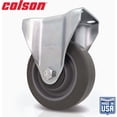 thumbnail image 1 of Colson 4 In. Gray TPR Rigid Plate Caster 82258, 1 of 7