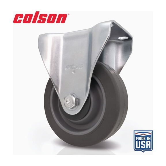 Colson 4 In. Rigid Plate Caster - Pack of 2  Residential Use, Standard Application