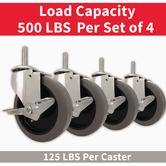 Colson 4 In. Stem Caster - Single Pack  Residential Use, Standard Application