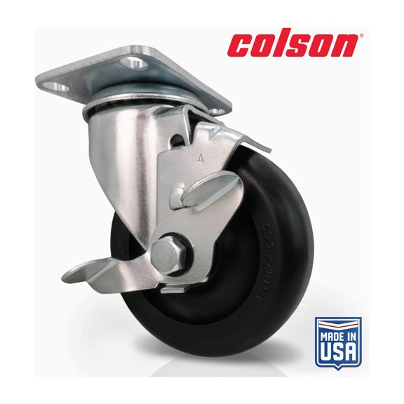 Colson 4 In. Swivel Plate Caster, Part Number 82238, Shepherd Hardware - Pack of 3