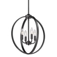 thumbnail image 1 of Golden Lighting Colson 4-Light Pendant in Matte Black, 1 of 1