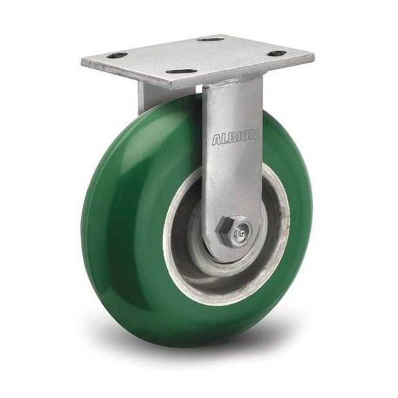 Colson Plate Caster,Rigid,Polyurethane,6 1/2"H 110PM05228R