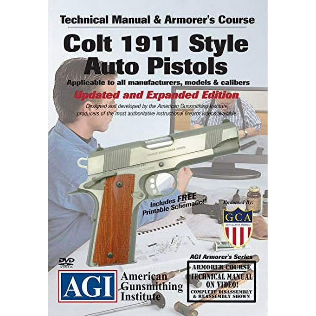 Colt 1911 .45 Auto Pistol Armorer’S Course Video On Technical For Gun