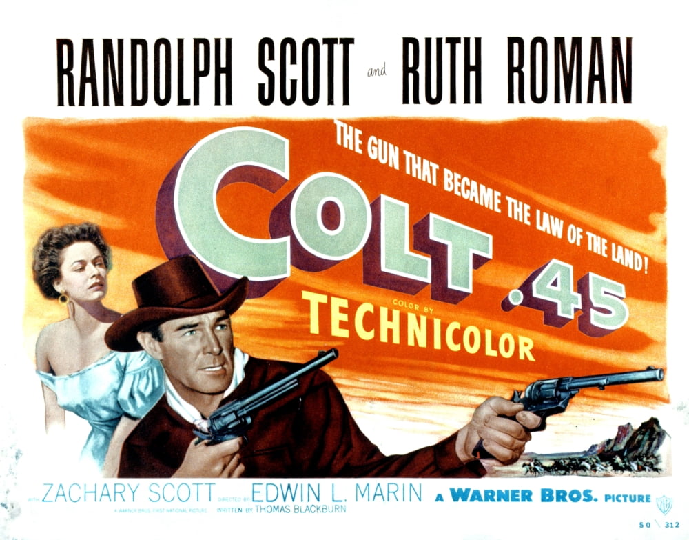 Colt 45 Canvas Art - (28 x 22)