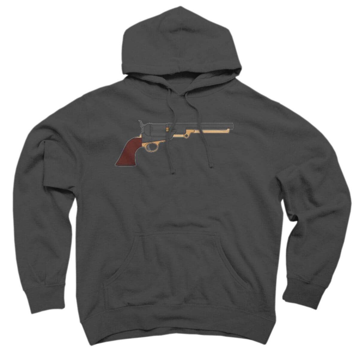 Colt 45 Black Graphic Pullover Hoodie Design By Humans 2XL