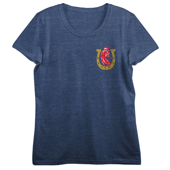 Colt 45 Logo Art on Chest Women's Navy Blue Short Sleeve Tee-Large