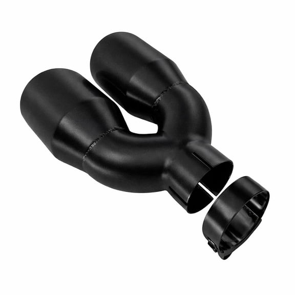 Colt Exhaust | Black Coated Universal Dual Exhaust Tip 2.5" Inlet ID, 3.5" Outlet OD, 9.5" Length | Stainless Steel | Aftermarket Replacement