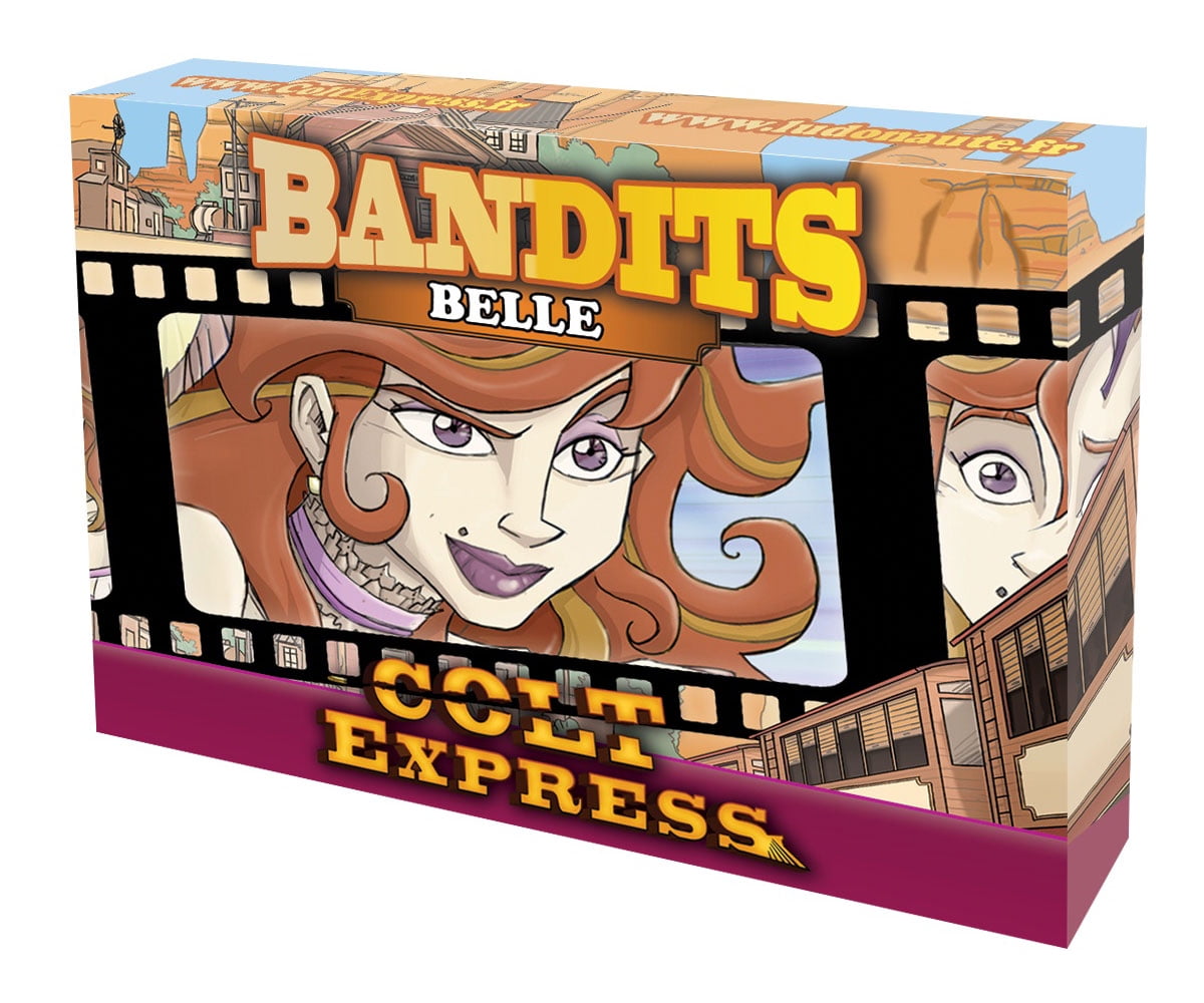 Colt Express Bandit Pack - Belle Expansion - Adds AI Bandit To Base Game, New Character & Mechanics