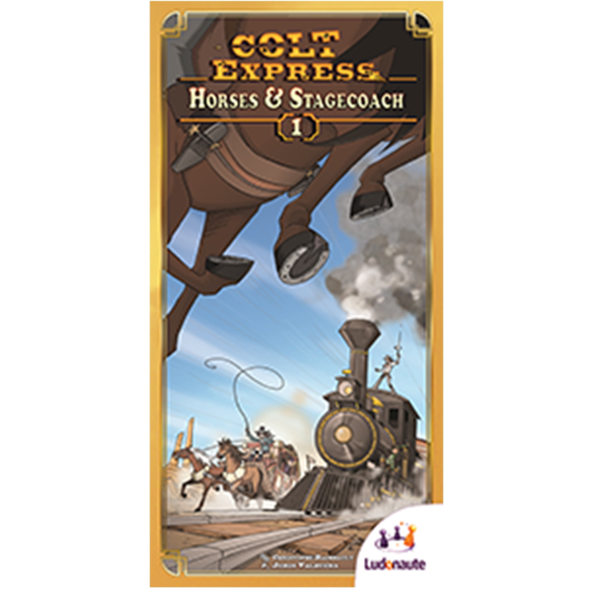 Colt Express Horses and Stagecoach Family Board Game Expansion for Ages 10 and up, from Asmodee