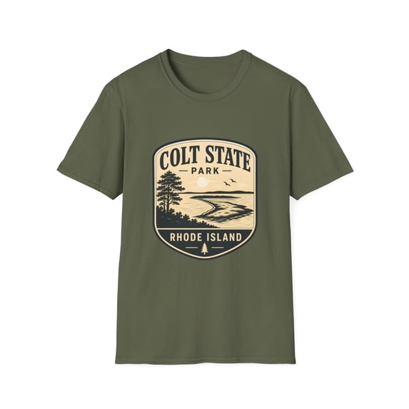 Colt State Park Rhode Island Scenic Nature Sunset Graphic T-Shirt ...