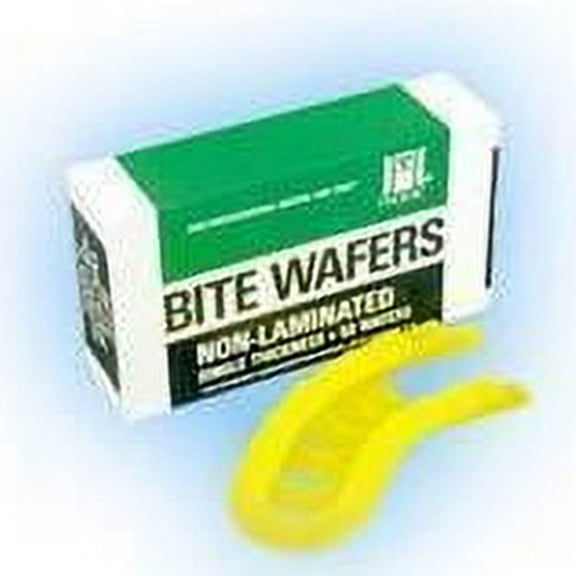Coltene Whaledent H00839 Hygenic Bite Wafers Non-Laminated Lemon Yellow 50/Bx