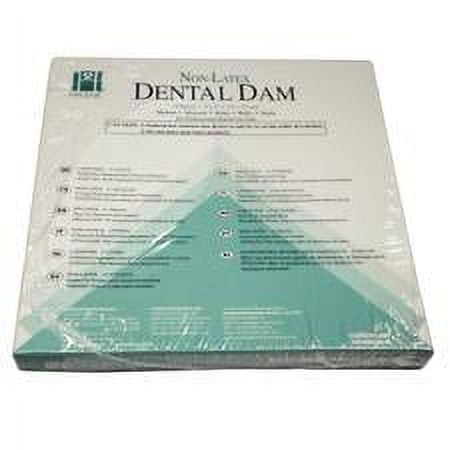 Coltene Whaledent H09105 Hygenic Non-Latex Dental Dam 6" x 6" Medium Green 15/Bx