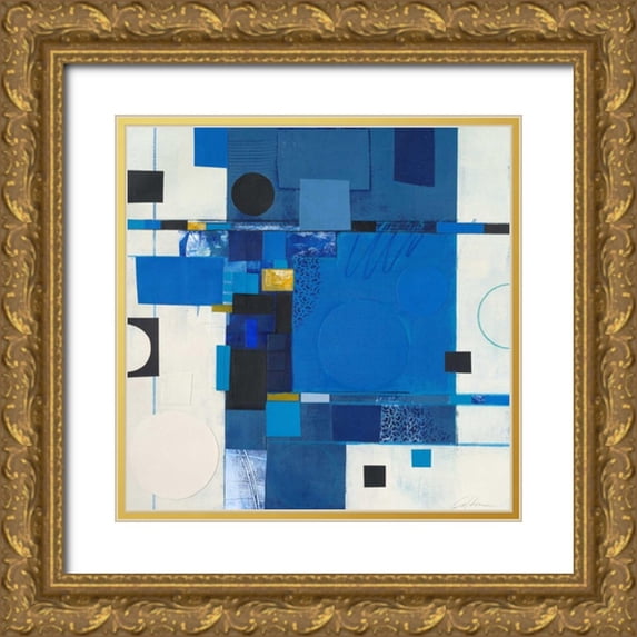 Colter, Deborah T. 20x20 Gold Ornate Wood Framed with Double Matting Museum Art Print Titled - Blueberry Hill I