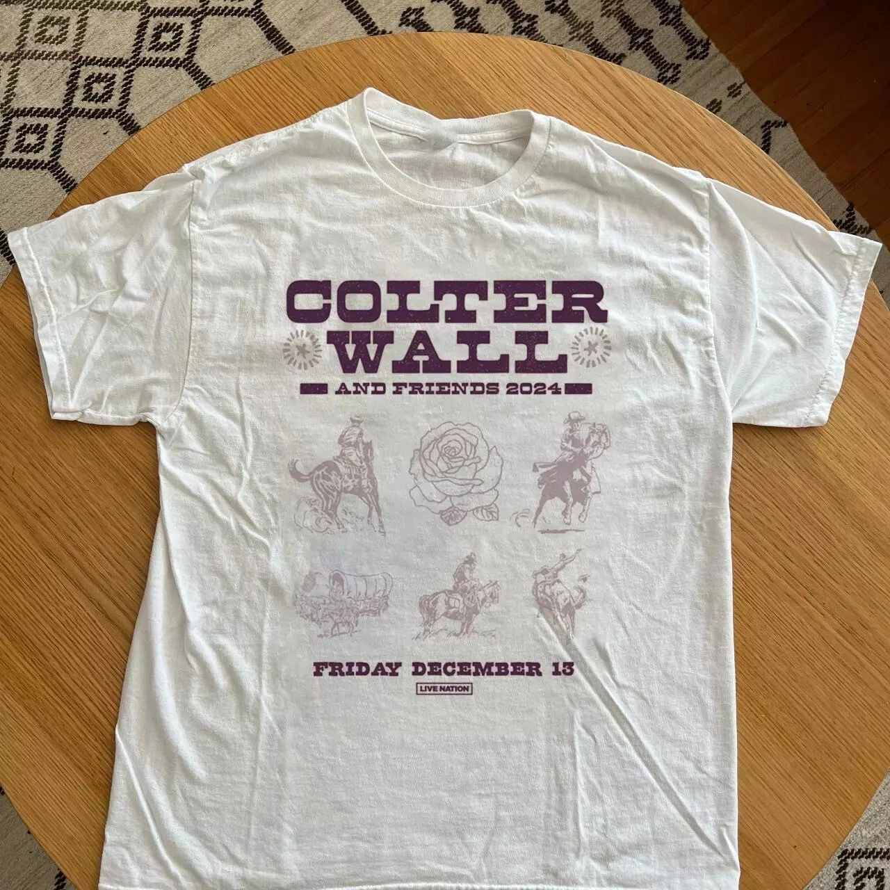 Colter Wall and Friends 2024 Music Tour T-Shirt White Unisex S To 4XL ...