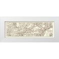 thumbnail image 1 of Colton 14x7 White Modern Wood Framed Museum Art Print Titled - Erie Railway with Connections - Colton 1869, 1 of 4